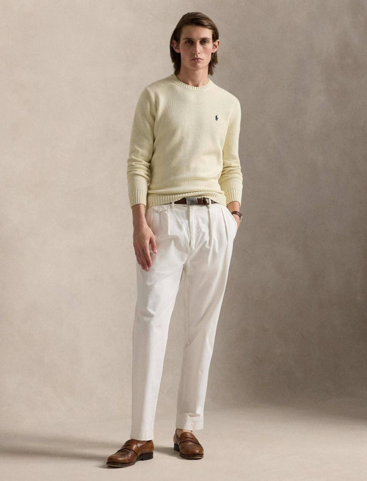 Ralph Lauren Cotton Crewneck Jumper | Cream