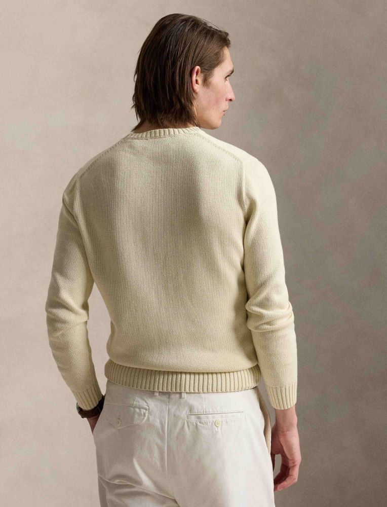 Ralph Lauren Cotton Crewneck Jumper | Cream