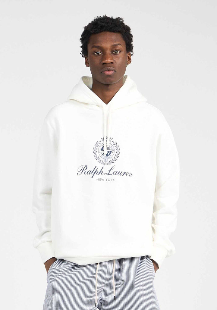 Ralph Lauren Sweatshirt with Graphic Fleece | White