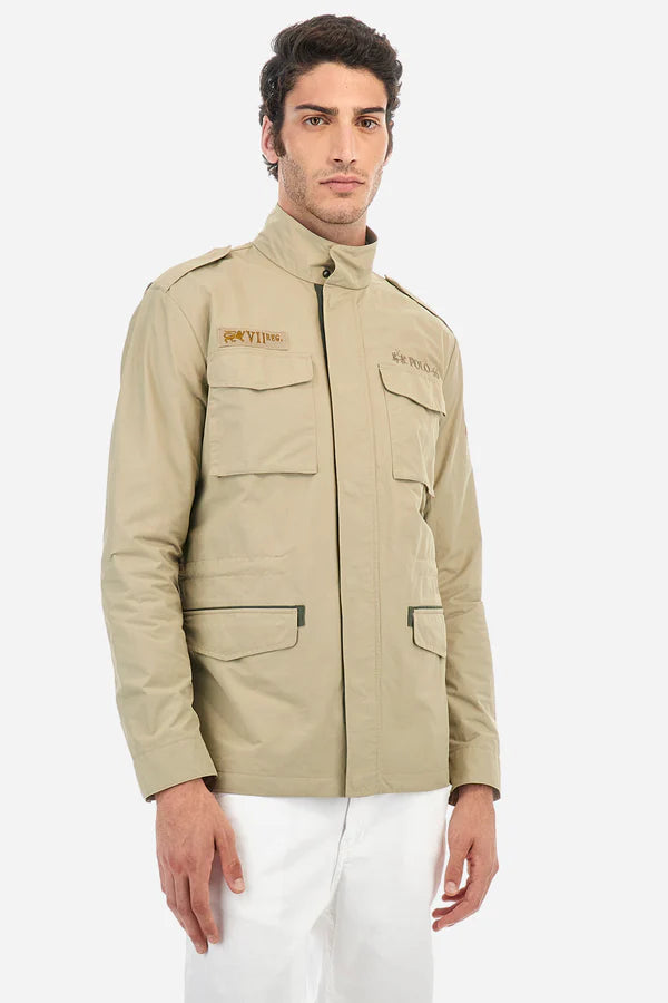 La Martina Jacket in Mixed Cotton in a Regular Fit - Abiel | Beige