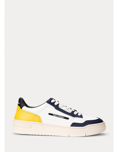 Ralph Lauren Sneakers | White/Navy/Yellow