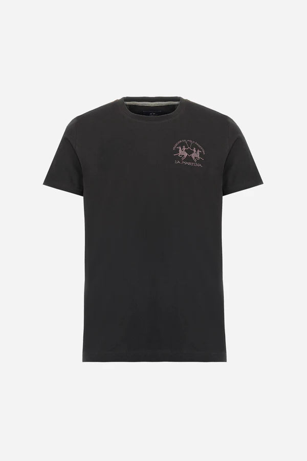 La Martina Regular fit Cotton T-shirt - Vernie | Black
