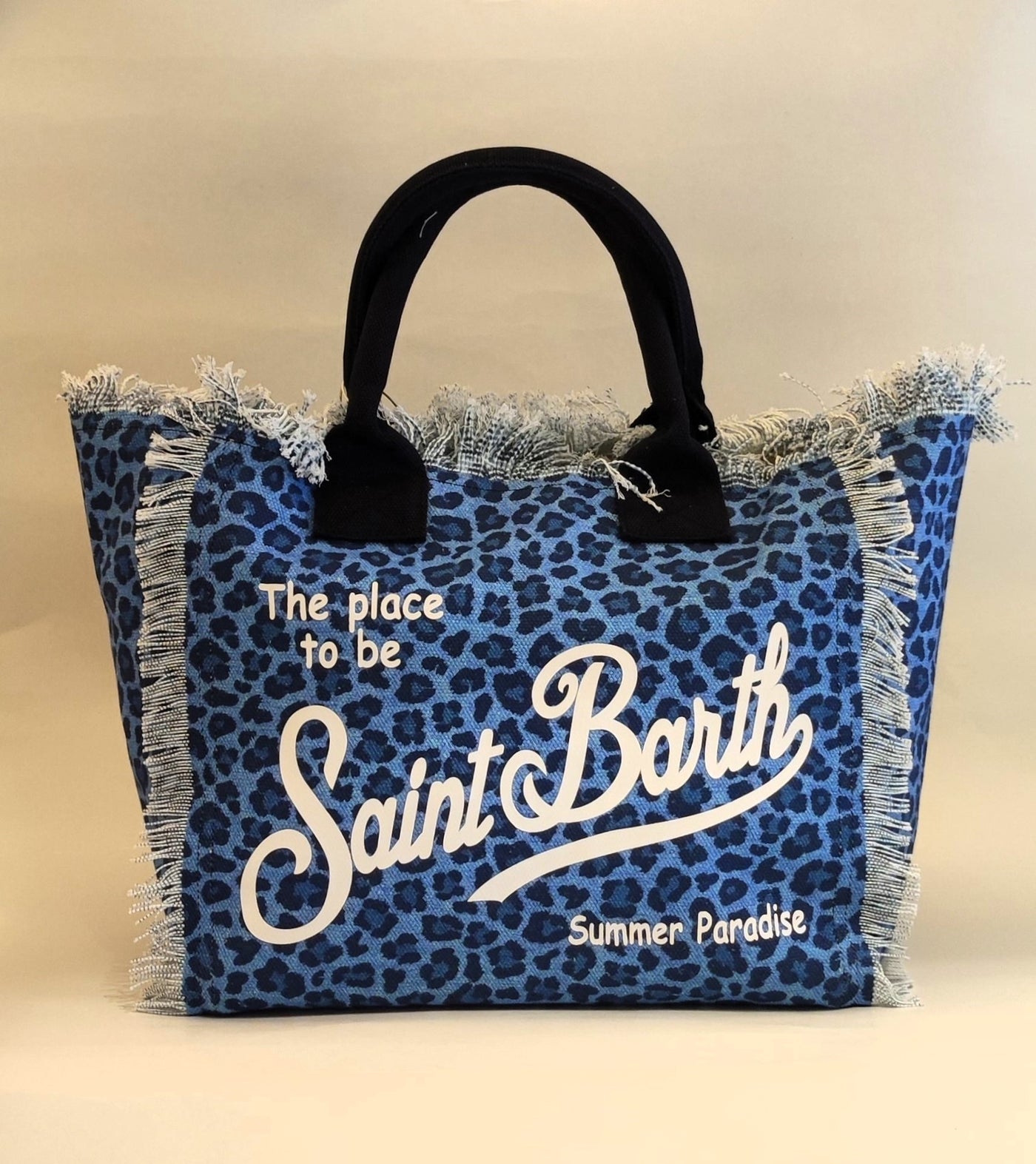 MC2 Saint Barth Vanity Canvas Bag | Denim Leo