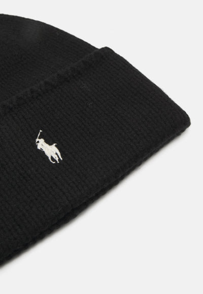 Ralph Lauren Wool Beanie | Black Dust