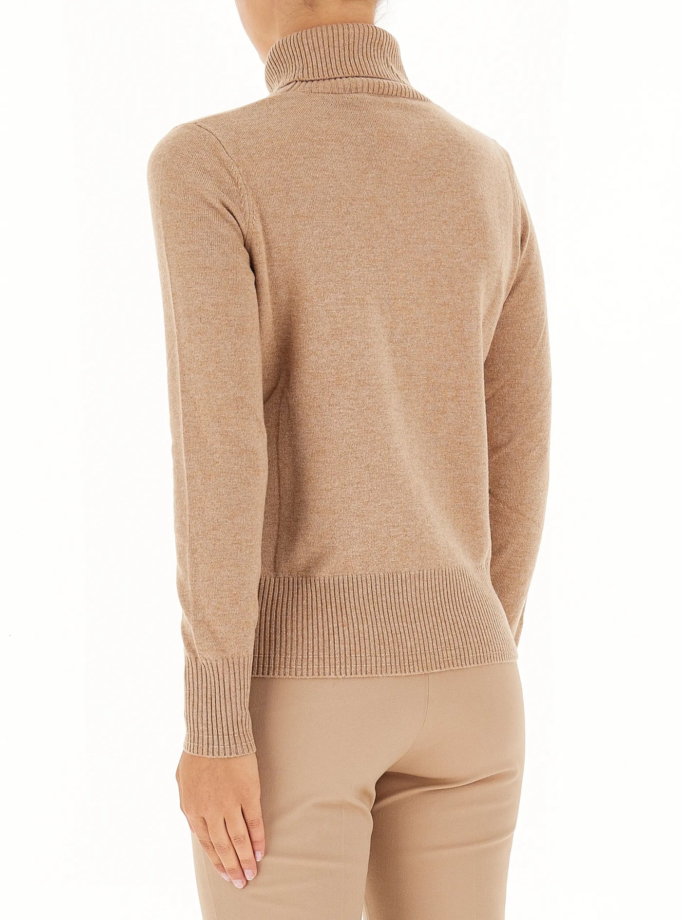 PennyBlack Appia Knitted Turtleneck Sweater | Camel