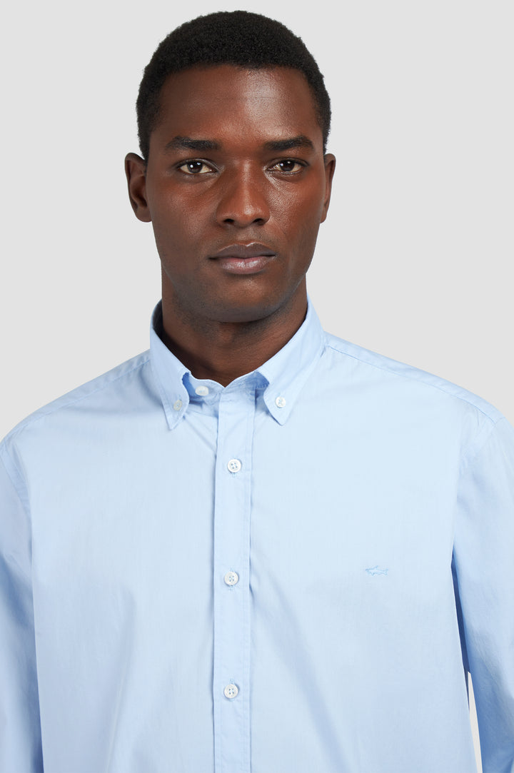 Paul & Shark Cotton Poplin Shirt | Light Blue