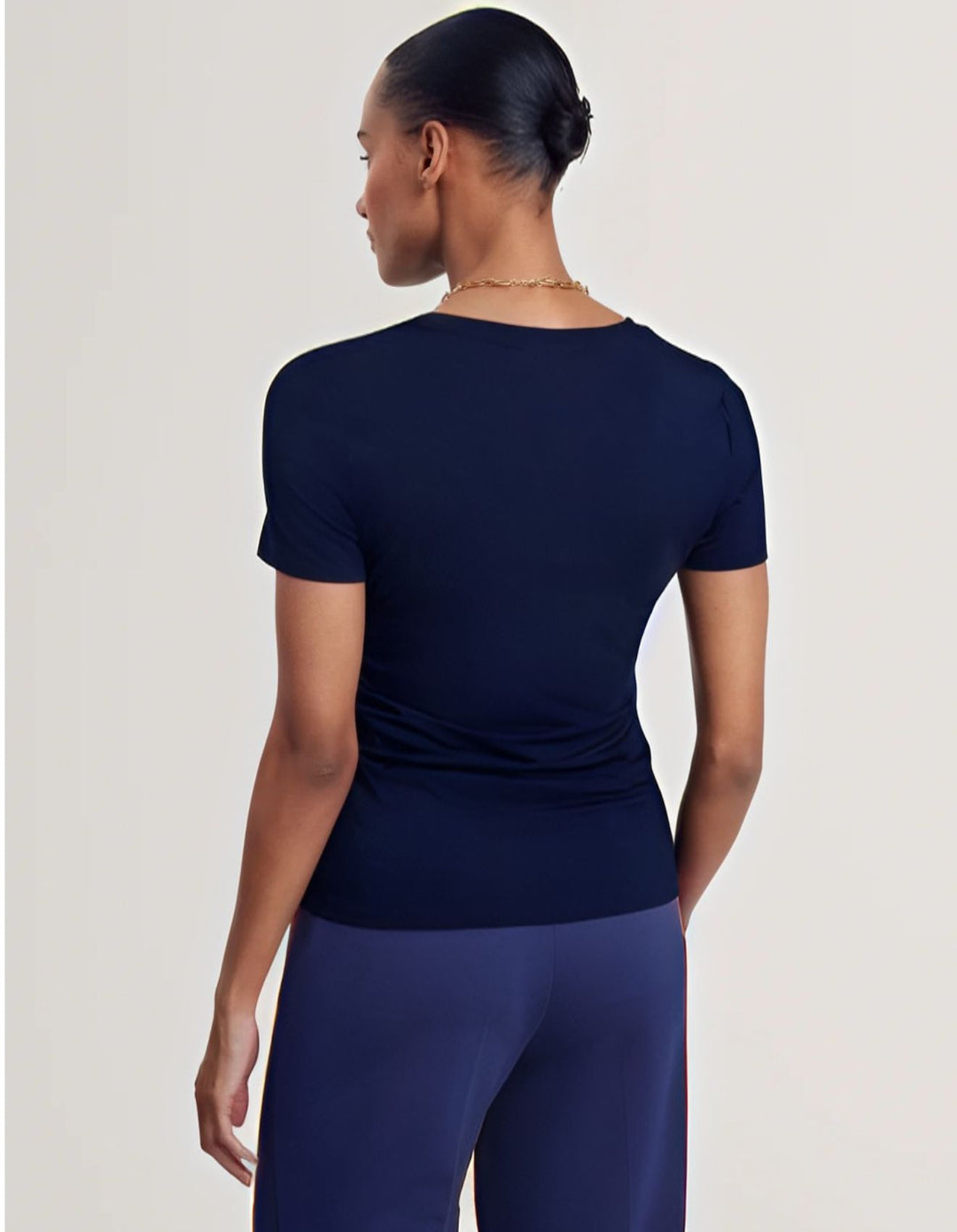 Ted Baker Larnaa Short Sleeve Fitted Tee | Navy