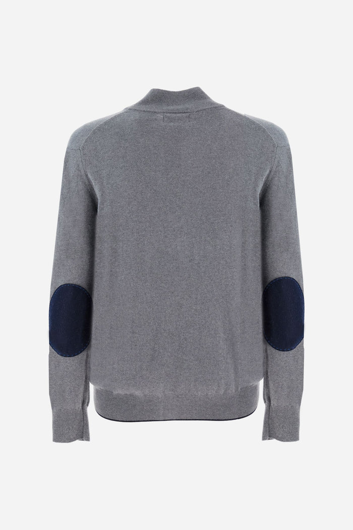 La Martina Men’s Wool Zip Sweater | Medium Grey