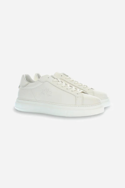 La Martina Men's Shoes Leather Trainers | Off White