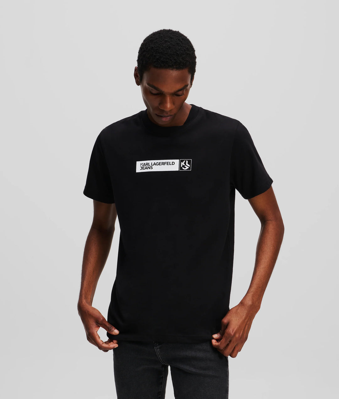 Karl Lagerfeld Slim Fit Men's T-shirt | Black