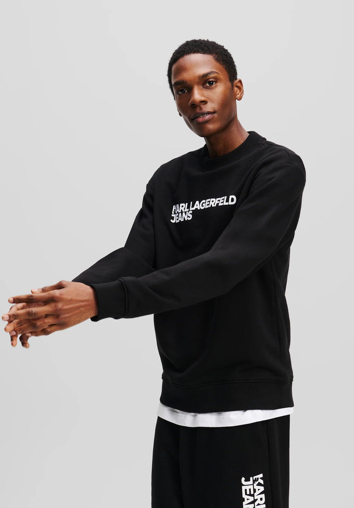 Karl Lagerfeld Logo Regular Sweatshirt | Black