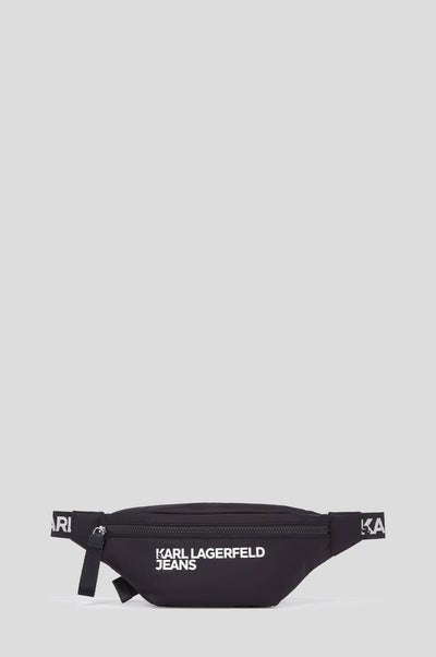 Karl Lagerfeld Essential Nylon Belt Bag | Black