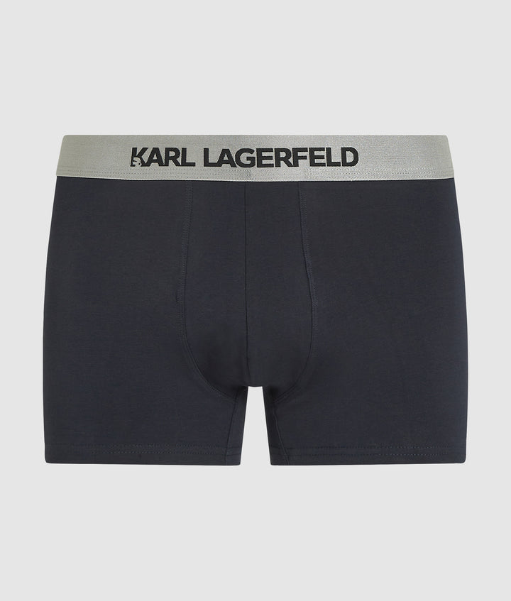 Karl Lagerfeld Metallic Elastic Trunk 3 Pieces | Navy/Black/Grey