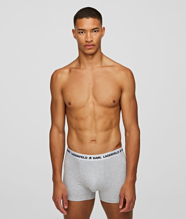 Karl Lagerfeld Logo Monochrome Trunk 3 Pieces | Black/Grey/White