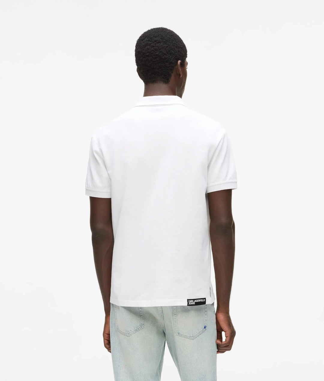 Karl Lagerfeld Logo Men's Polo | White