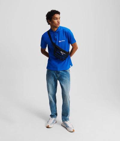 Karl Lagerfeld Logo Polo Shirt | Blue