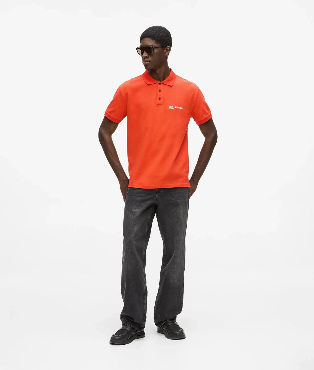Karl Lagerfeld Logo Men's Polo | Grenadine