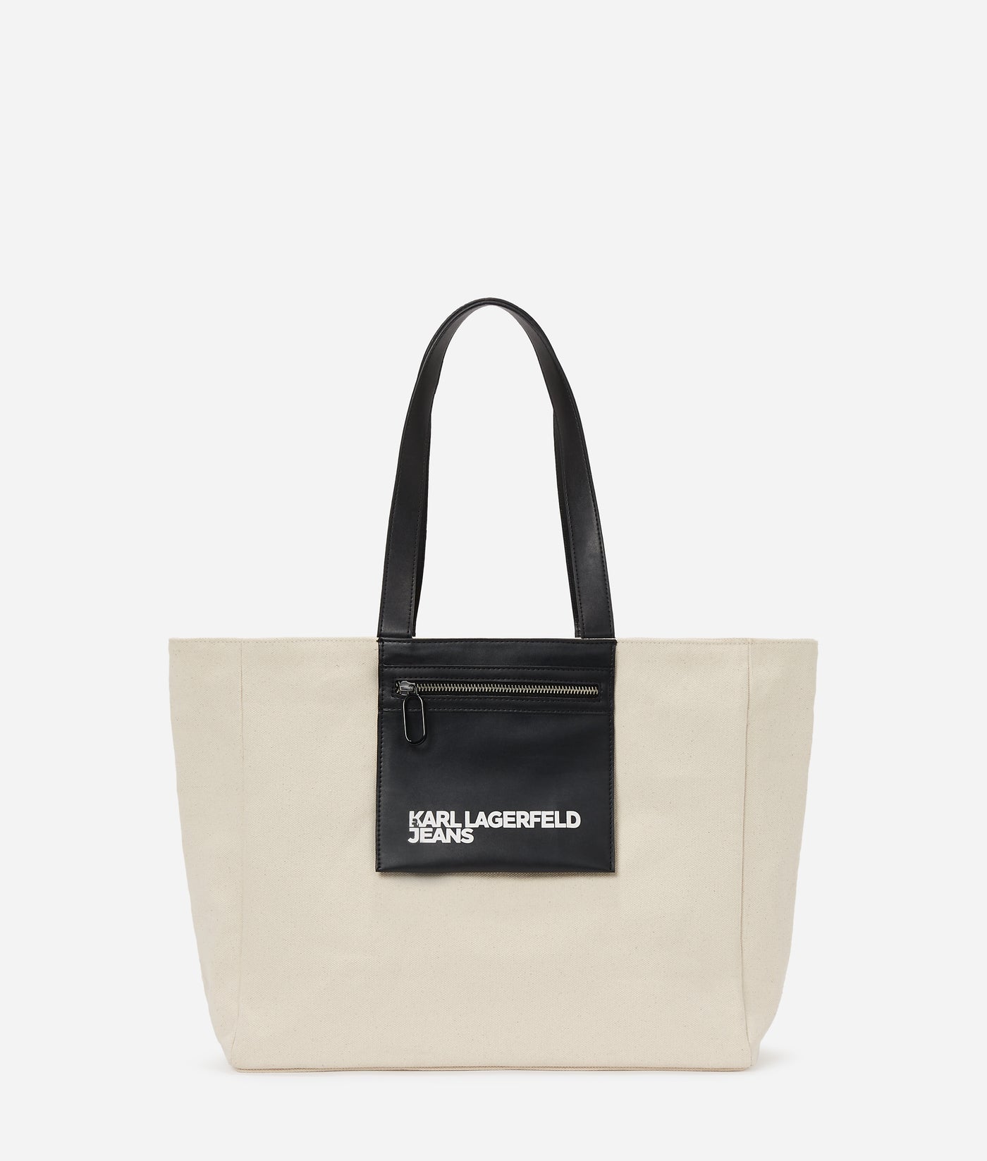 Karl Lagerfeld Pocket Shopper Bag | Natural