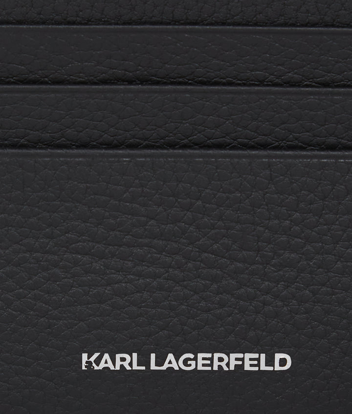 Karl Lagerfeld Grainy Leather Bifold Wallet | Black