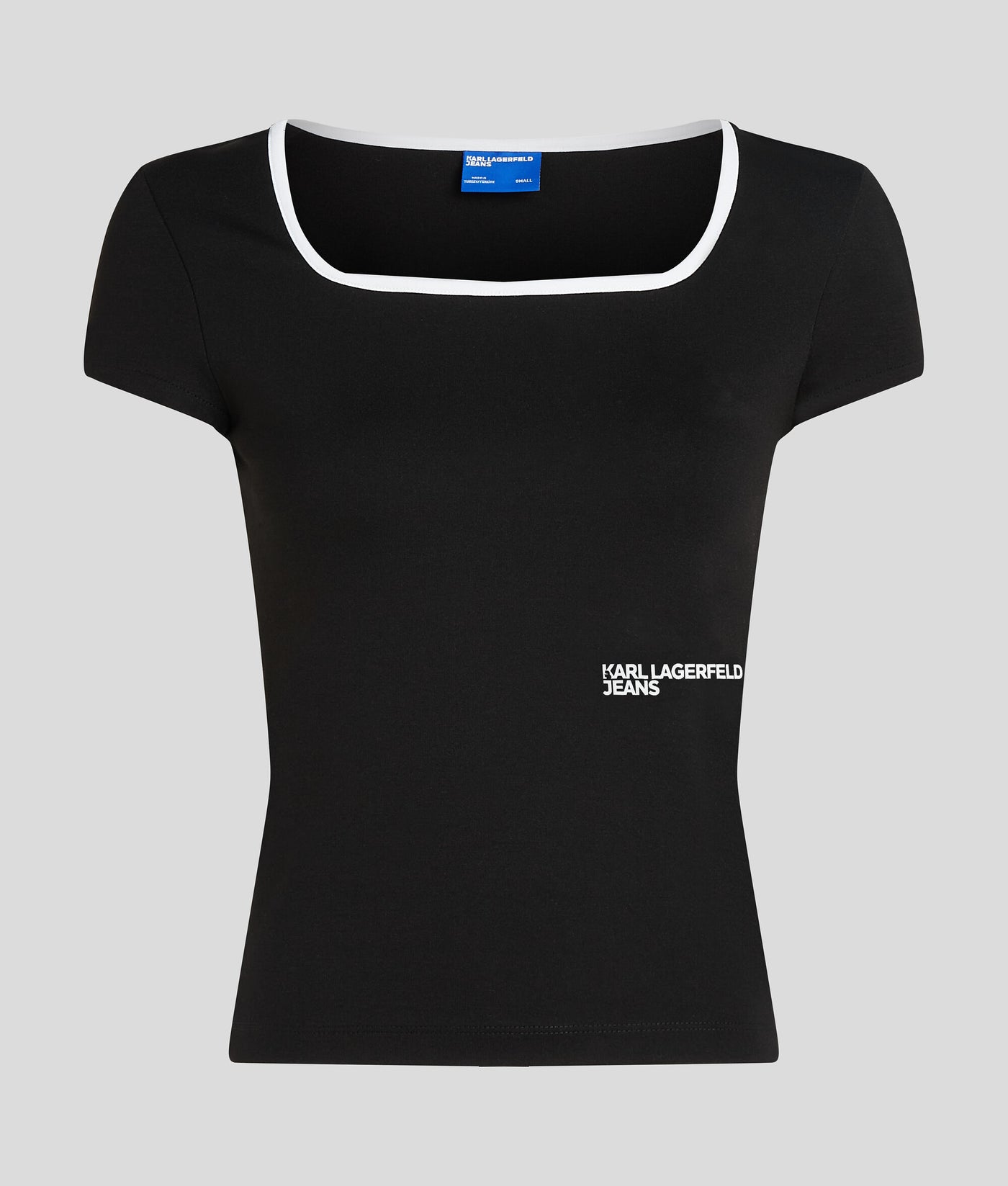 Karl Lagerfeld Square Neck T-shirt | Black