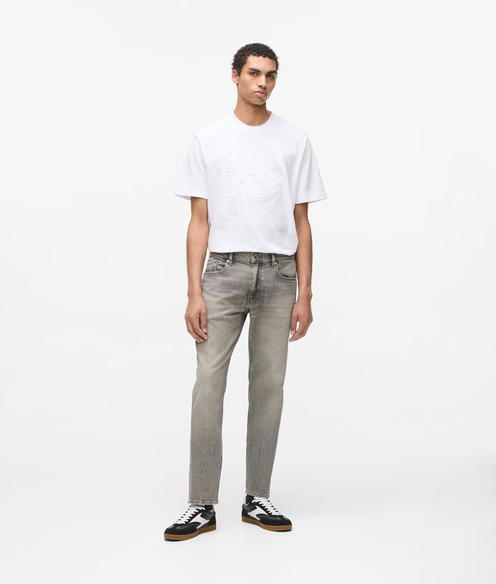 Karl Lagerfeld Tapered Denim | Washed Grey