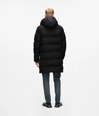 Karl Lagerfeld Men's Long Puffer Jacket | Black
