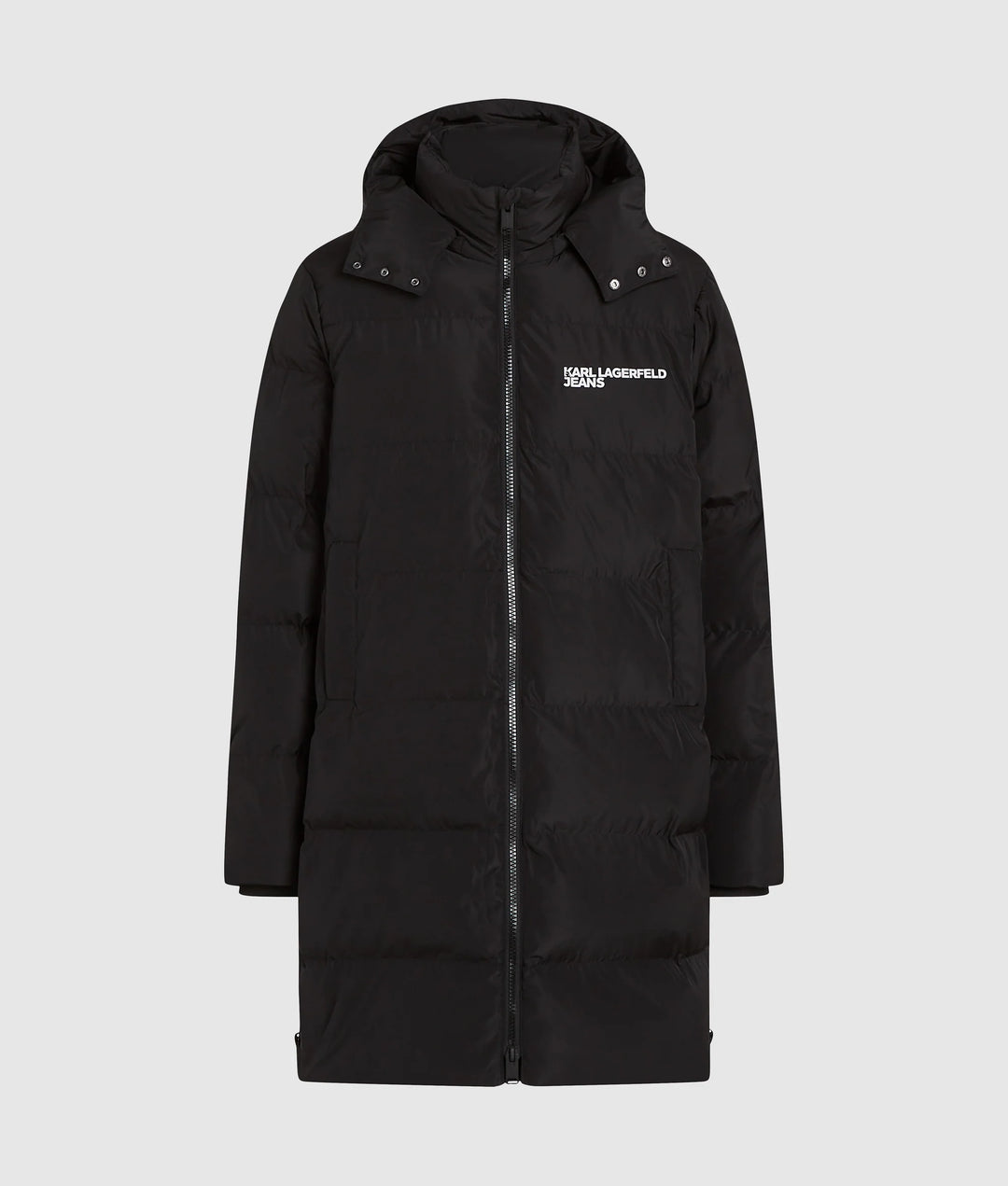 Karl Lagerfeld Men's Long Puffer Jacket | Black
