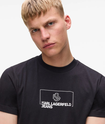 Karl Lagerfeld Men's Slim Logo T-shirt | Black