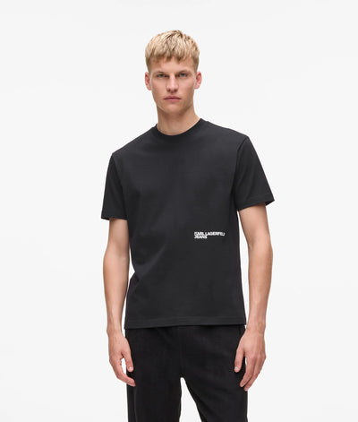 Karl Lagerfeld Men's Regular Karl Quote T-shirt | Black
