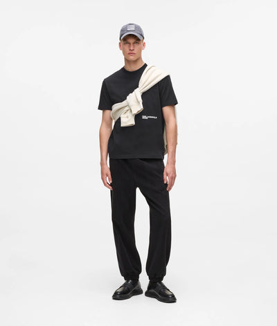 Karl Lagerfeld Men's Regular Karl Quote T-shirt | Black