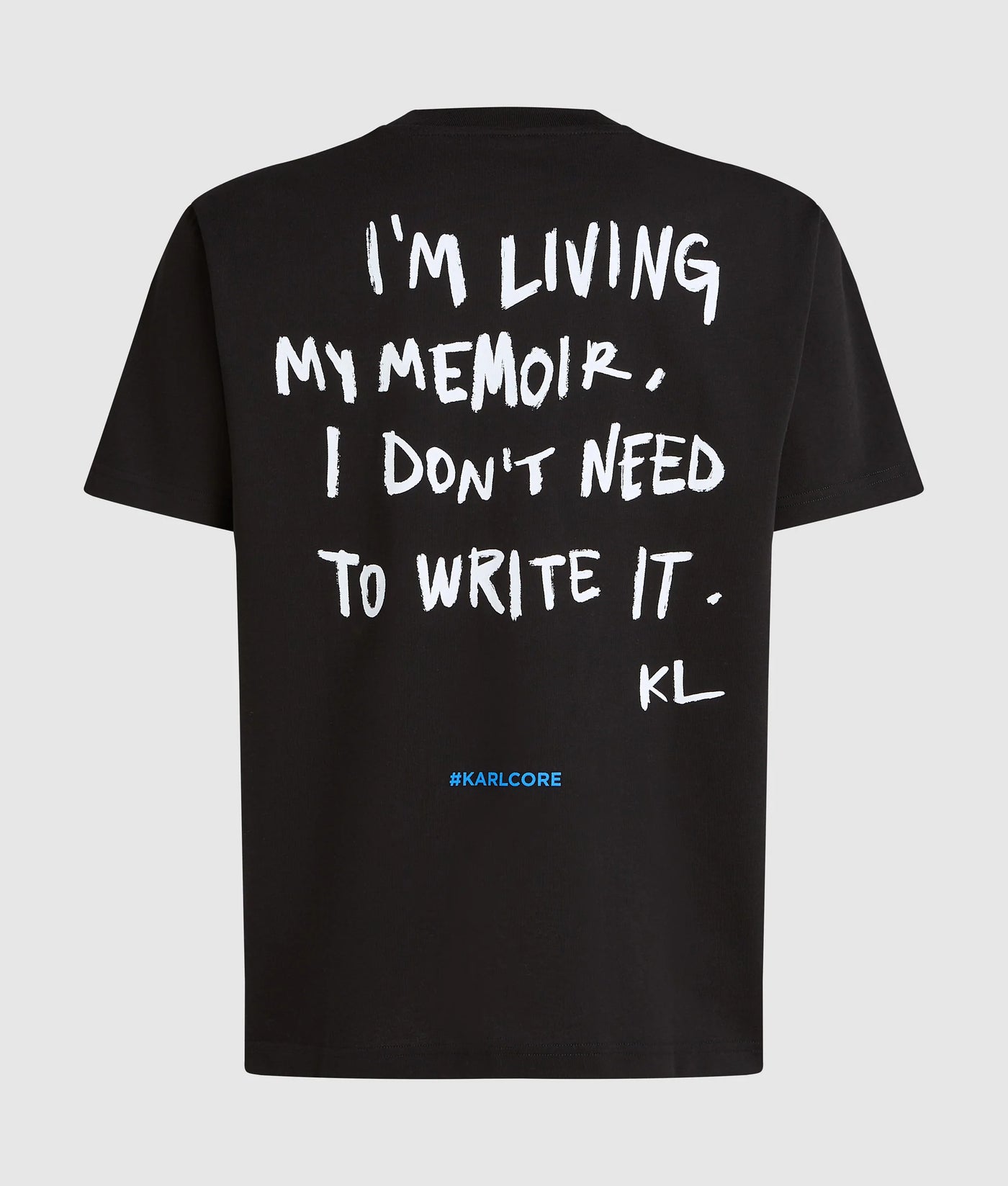 Karl Lagerfeld Men's Regular Karl Quote T-shirt | Black