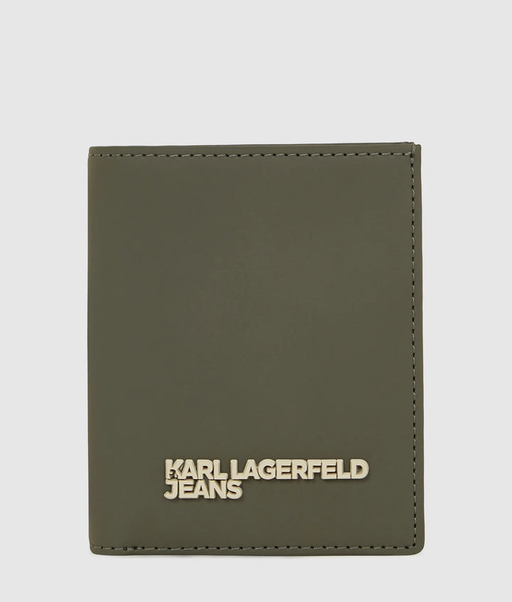 Karl Lagerfeld Coated Bifold Wallet | Forest Night
