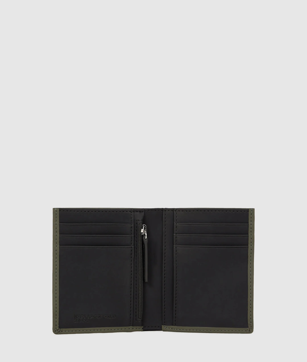Karl Lagerfeld Coated Bifold Wallet | Forest Night