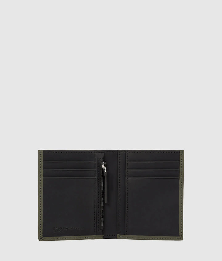 Karl Lagerfeld Coated Bifold Wallet | Forest Night