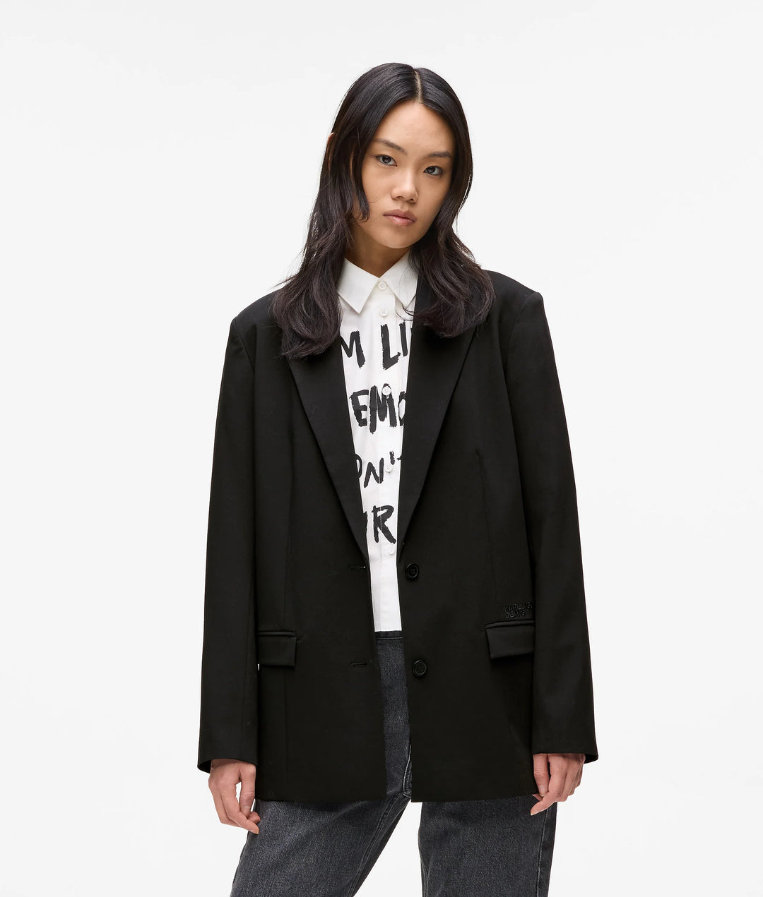Karl Lagerfeld Quote Blazer | Black