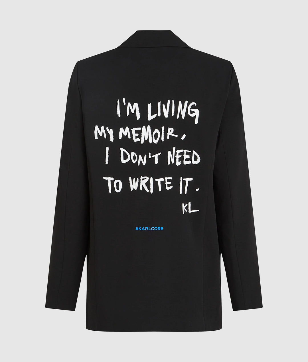 Karl Lagerfeld Quote Blazer | Black