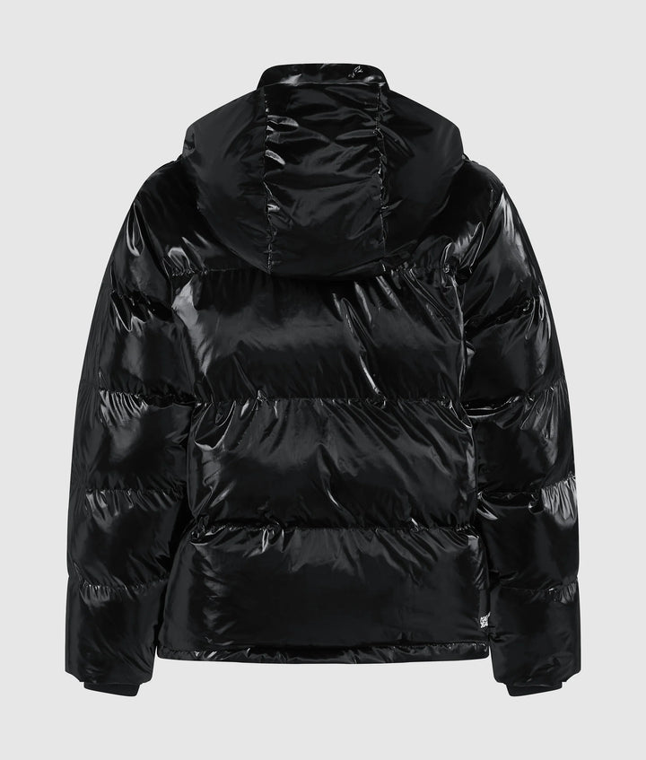 Karl Lagerfeld Women's Shiny Puffer Jacket | Black