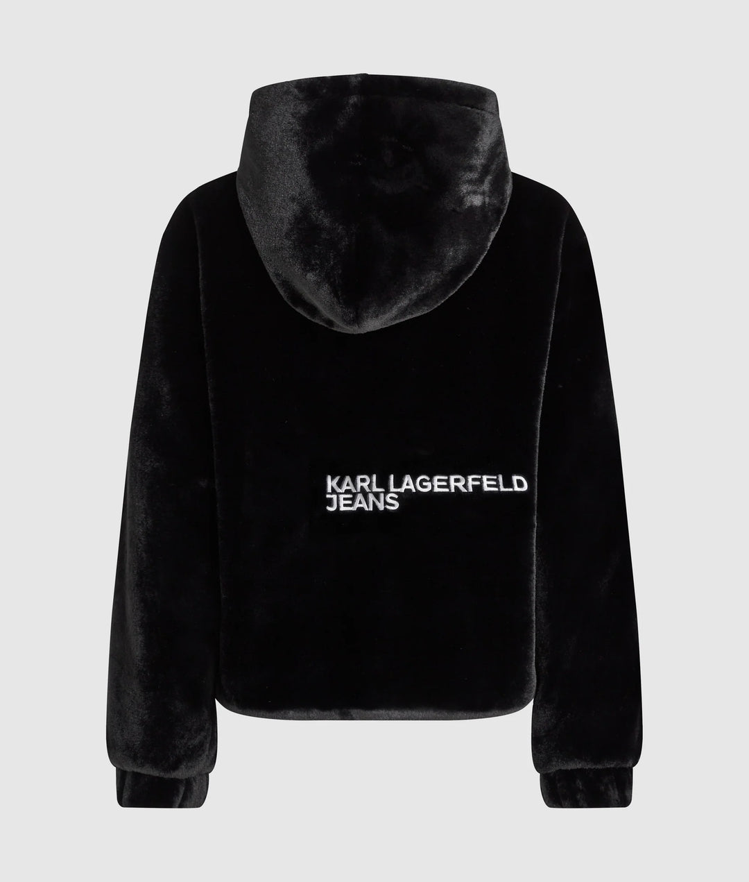 Karl Lagerfeld Faux Fur Jacket | Black