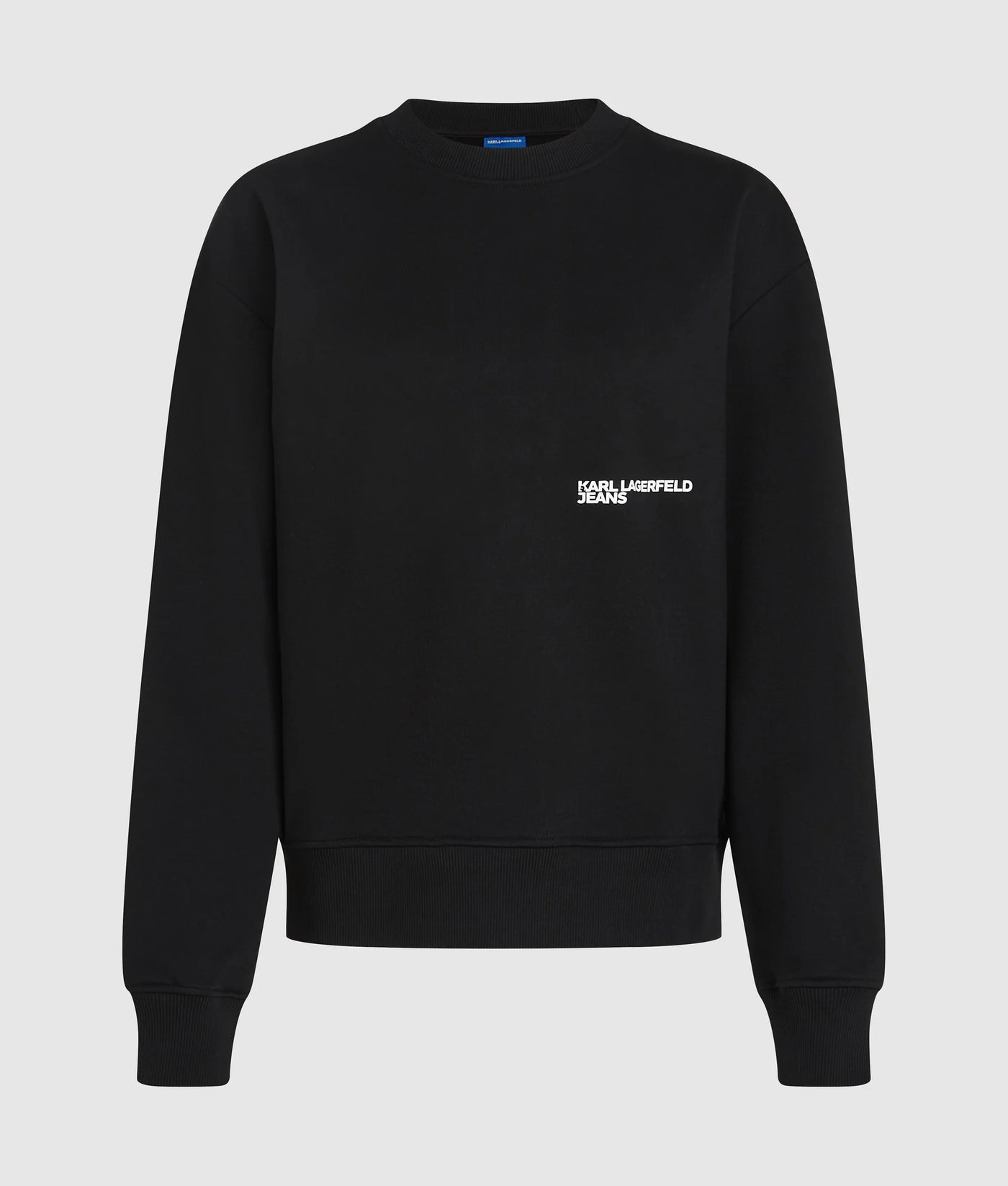 Karl Lagerfeld Women's Relaxed Karl Quote Sweatshirt | Black