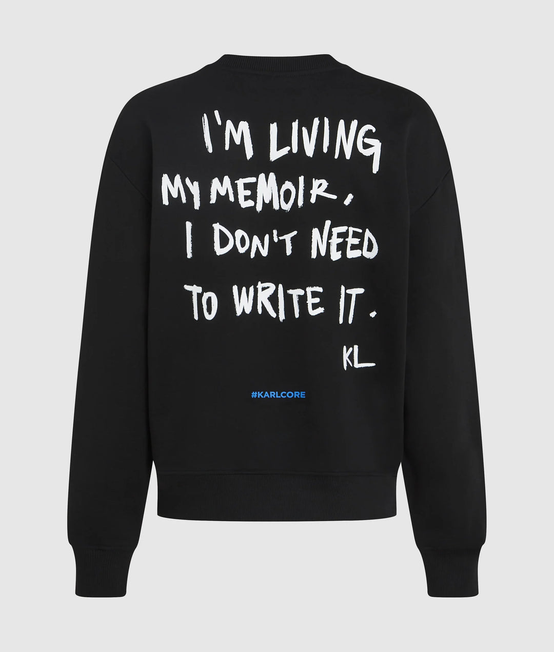 Karl Lagerfeld Women's Relaxed Karl Quote Sweatshirt | Black