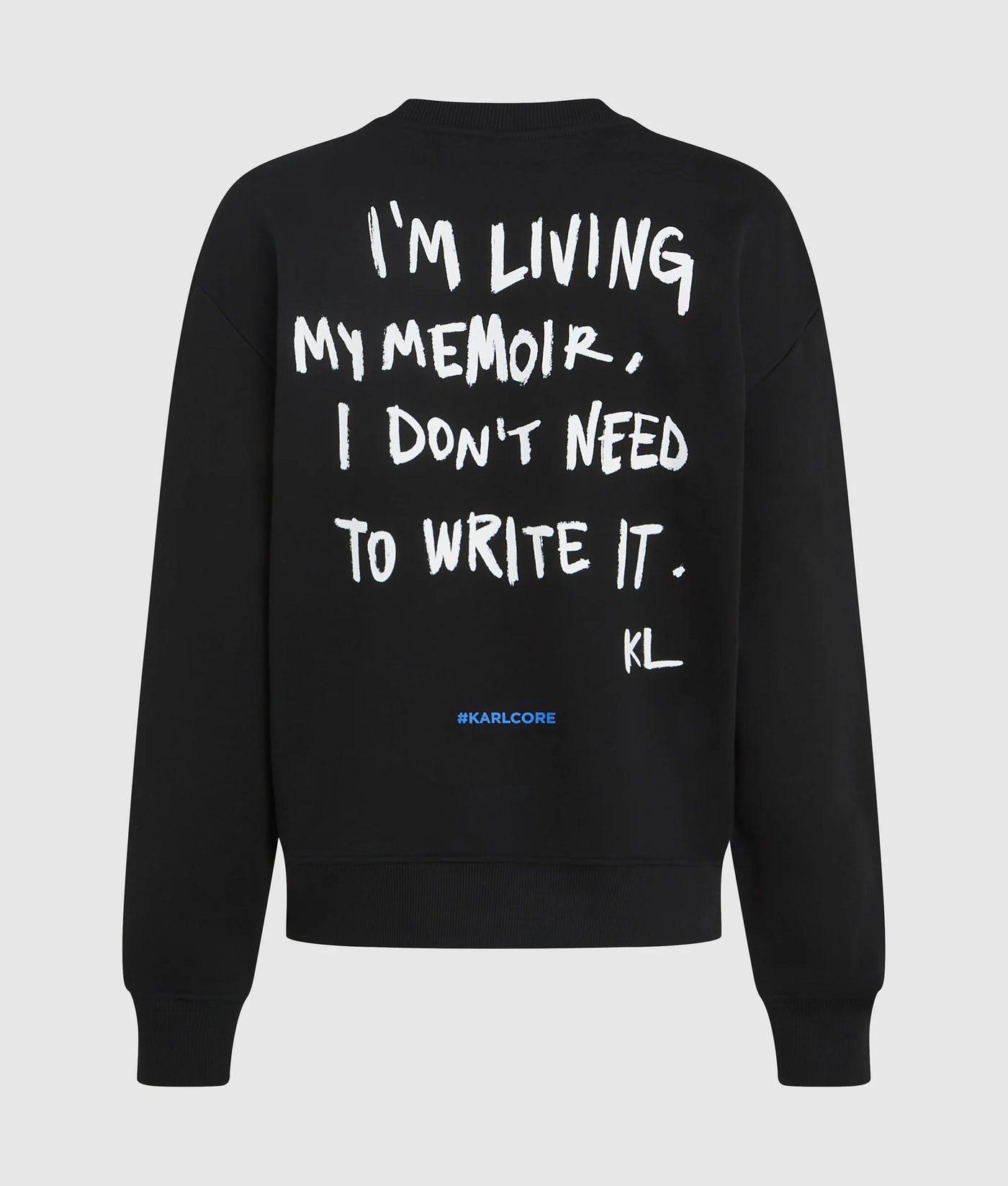 Karl Lagerfeld Women's Relaxed Karl Quote Sweatshirt | Black