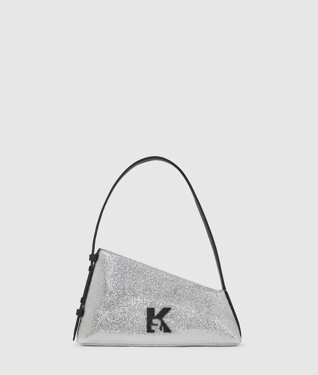 Karl Lagerfeld Geo Shiny Shoulder Bag | Silver