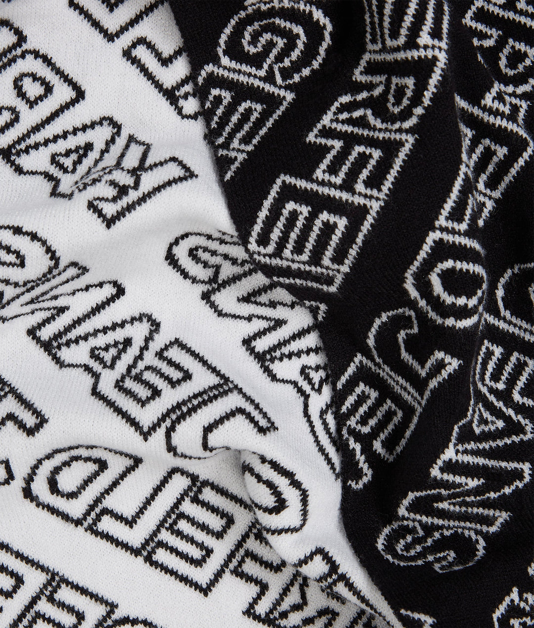 Karl Lagerfeld Long Scarf and Beanie Gift Set | Black