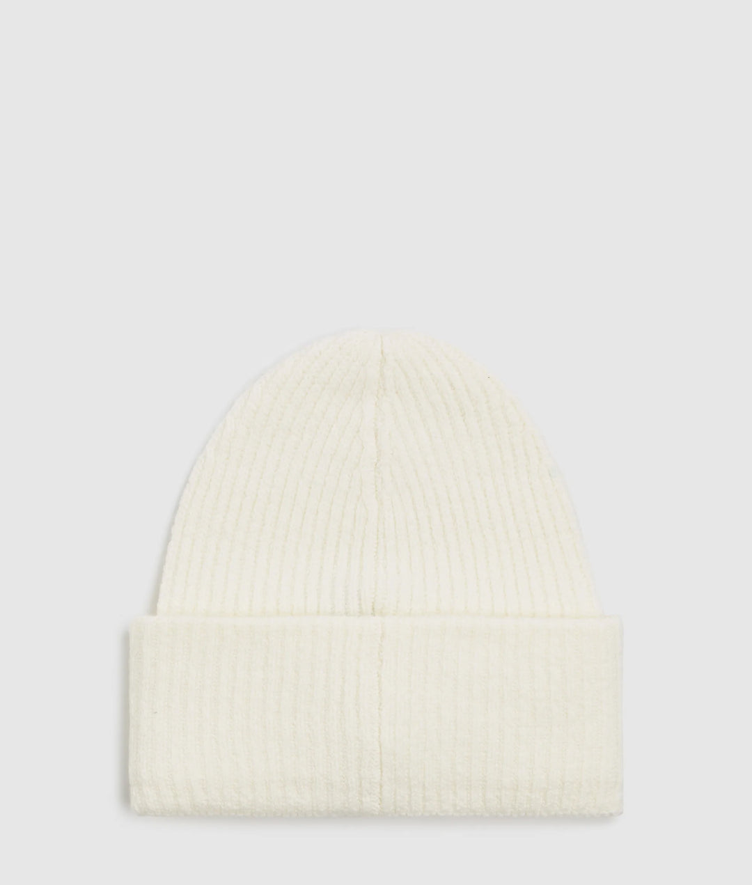 Karl Lagerfeld Unisex Logo Patch Long Beanie | Off White