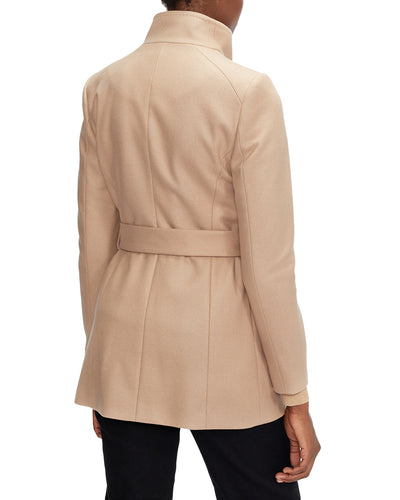 Ted Baker Rosess Wool Wrap Short Coat | Camel