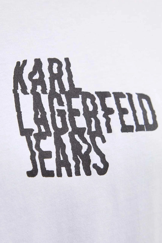 Karl Lagerfeld Cotton Regular Fit T-shirt | White