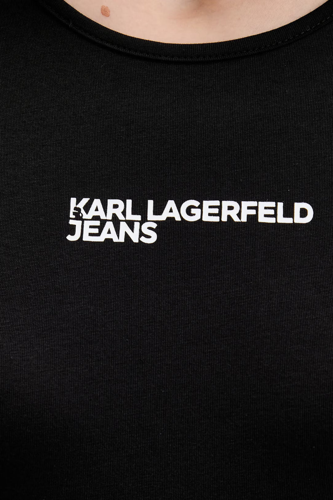 Karl Lagerfeld Bodysuit Crew Neck | Black