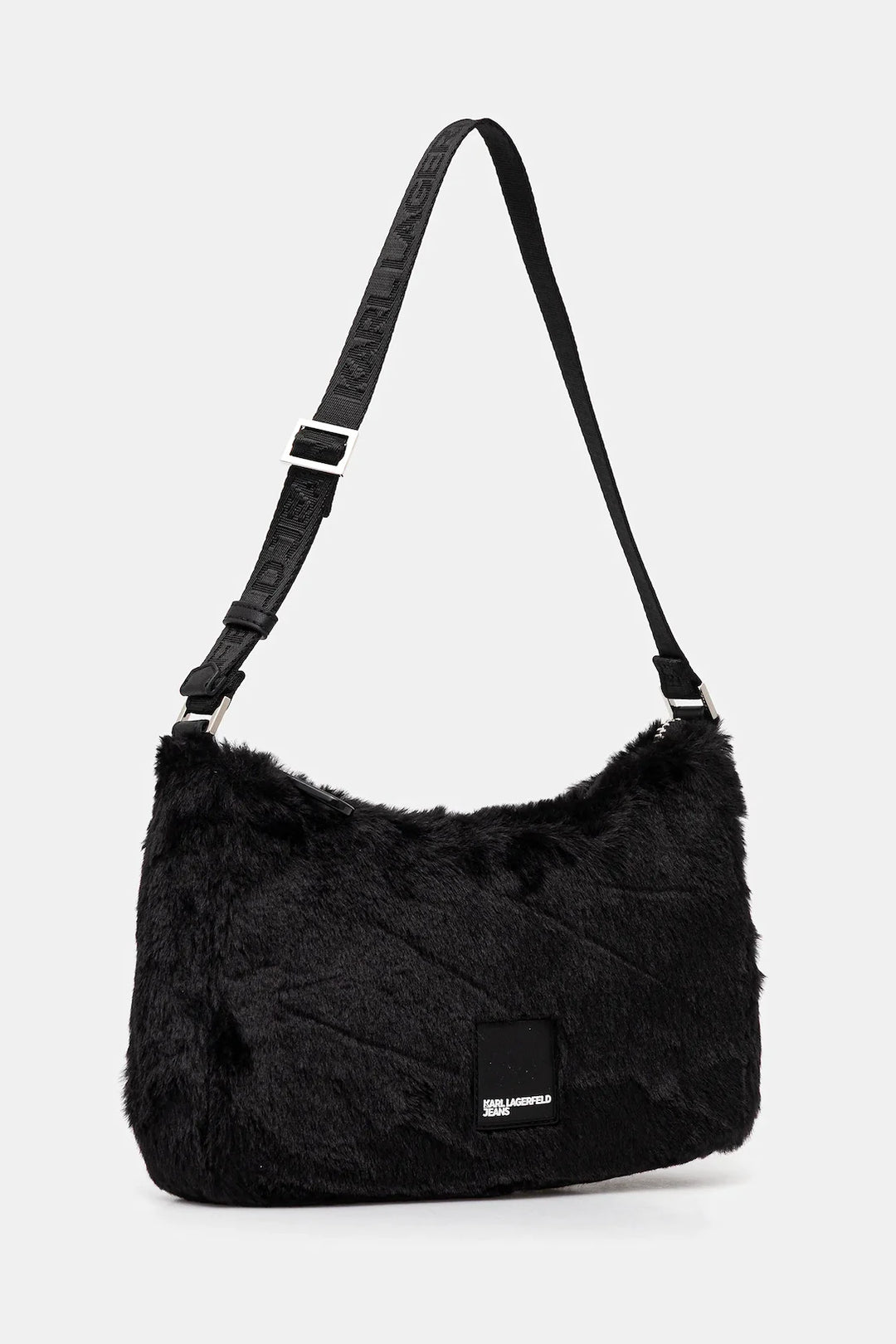 Karl Lagerfeld Faux Fur Shoulder Bag | Black