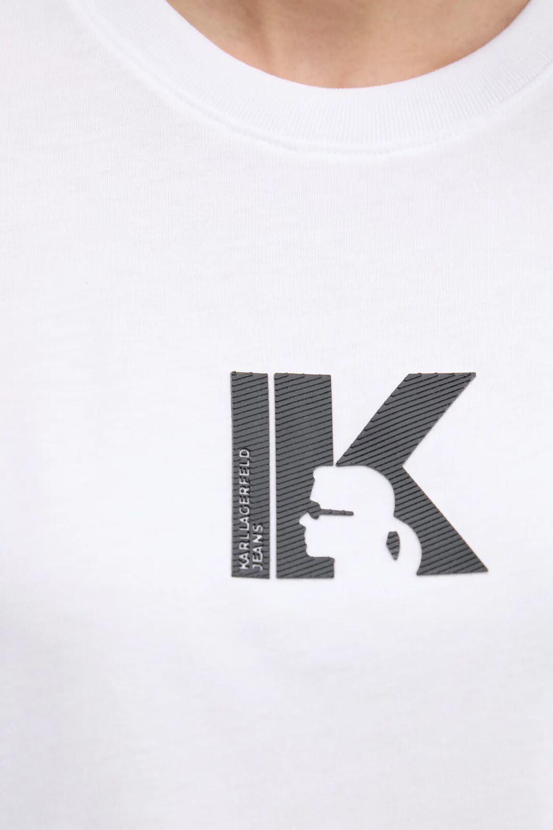 Karl Lagerfeld Regular K Logo Women's T-shirt | White