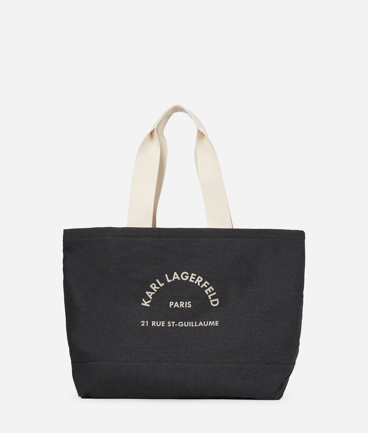 Karl Lagerfeld Rope Reversible Shopper Bag | White/Black